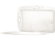 Obrazek Durable Identity ID Badge/Badge Holder. Enclosed card holder / carrying case rigid plastic (horizontal/landscape or vertical/portrait). 60270291 (DE,SE,NO,FI,RO,PL)