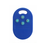 Obrazek Blue RFID rewriteable multi Key fob 4 x 125 KHZ T5577 EM ID and magic writeable IC 13.56 Mhz. Keyfob tag. 70102978 (DE,SE,NO,FI,RO,PL)