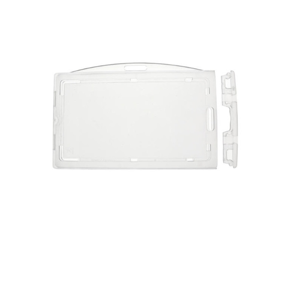 Obrazek Enclosed ID Badge Lockable card holder / carrying case rigid plastic Premium (horizontal / landscape). 60270281 (DE,SE,NO,FI,RO,PL)