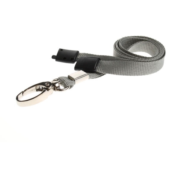 Obrazek Grey lanyard / keyhanger 10 mm with metal lobster clip. 60270560 (DE,SE,NO,FI,RO,PL)