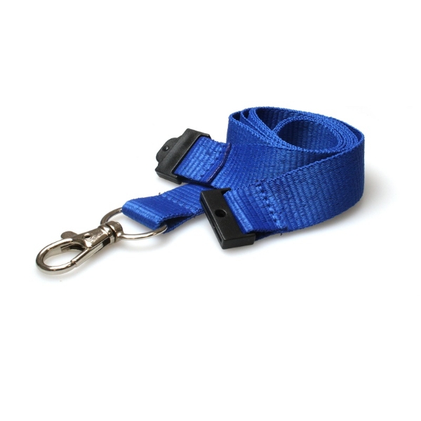 Obrazek Blue lanyard / keyhanger 20 mm with metal trigger clip. 60270747 (DE,SE,NO,FI,RO,PL)