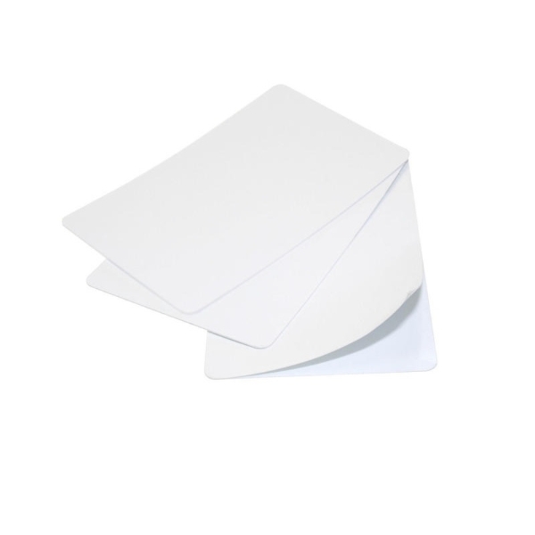 Obrazek Blank white Self-Adhesive plastic card 320 micron - CR80. 70102149 (DE,SE,NO,FI,RO,PL)