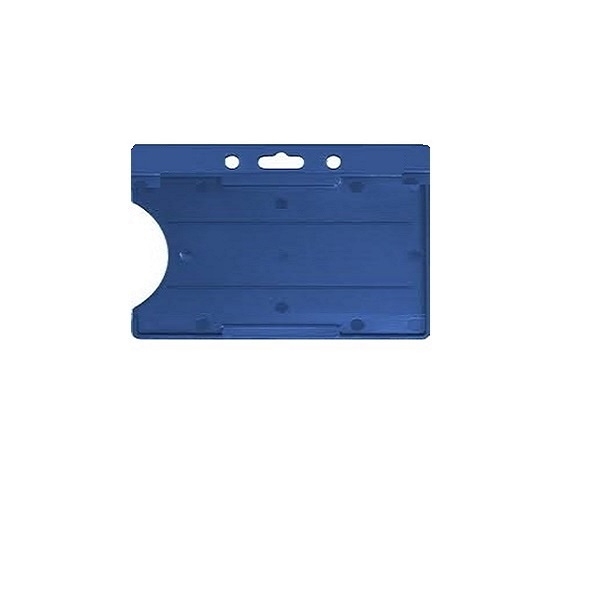 Obrazek ID Cardholder/carrying badge face open plastic blue (horizontal/landscape). 60270197vud (DE,SE,NO,FI,RO,PL)