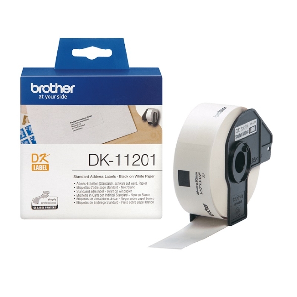 Obrazek Brother Label Roll 29x90 DK11201. BRDK11201 (DE,SE,NO,FI,RO,PL)