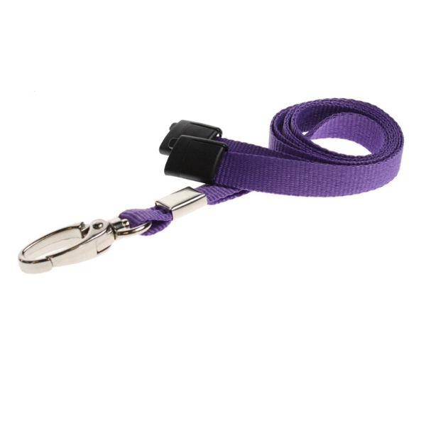 Obrazek Purple lanyard / keyhanger 10 mm with metal lobster clip. 60270564 (DE,SE,NO,FI,RO,PL)