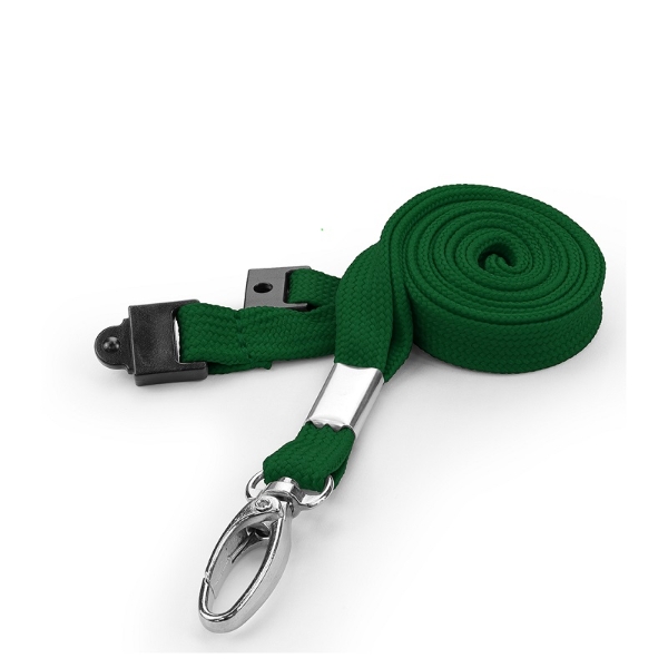 Obrazek Green tube lanyard / keyhanger 10 mm with metal lobster clip. 60270656 (DE,SE,NO,FI,RO,PL)