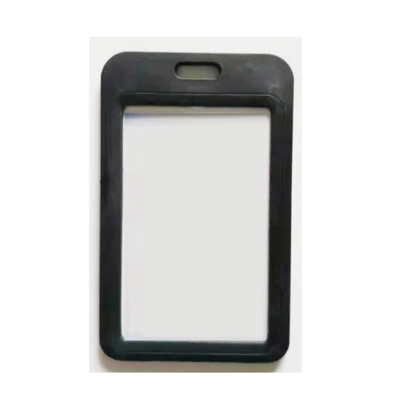 Obrazek Sort 86x54 mm Card holder / carrying case hard plastic / Badge holder. Clear on both sides (vertical / portrait). 60270341 (DE,SE,NO,FI,RO,PL)