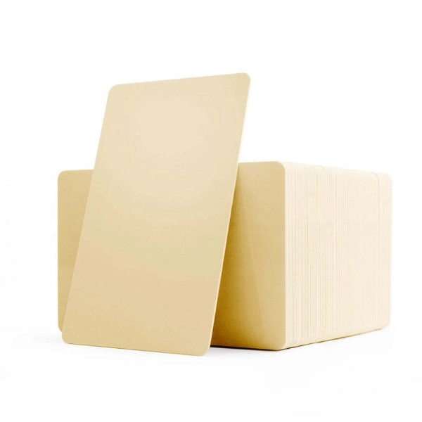 Obrazek Blank cream cards - CR80 (CREAM CORE). 70102060 (DE,SE,NO,FI,RO,PL)