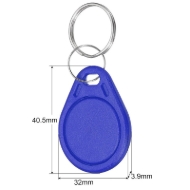 Obrazek Blue rewriteable Key fob 13.56 MHz. 13.56 Compatible 1K Magic UID – Changeable UID. Keyfob. 70102948 (DE,SE,NO,FI,RO,PL)