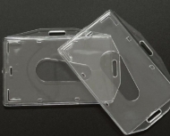 Obrazek ID Badge/Badge Holder. Enclosed card holder / carrying case rigid plastic (horizontal/landscape or vertical/portrait). 60270271 (DE,SE,NO,FI,RO,PL)